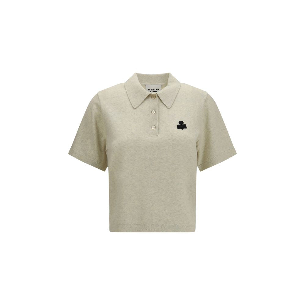 Gray Cotton Polo Shirt