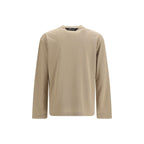 Beige Paper Long Sleeve T-Shirt
