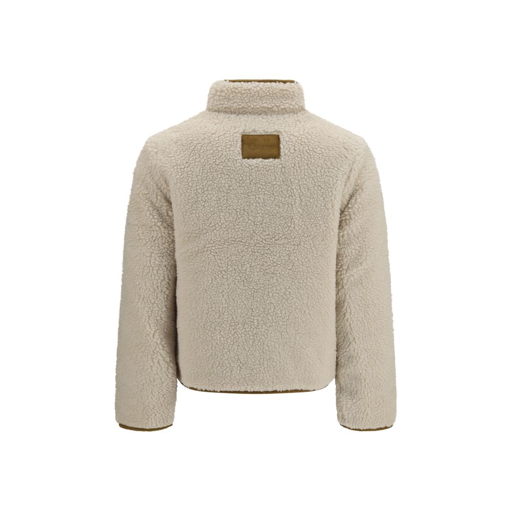 Beige Polyester Full-Length Jacket
