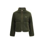 Bicolor Polyester Full-Length Jacket