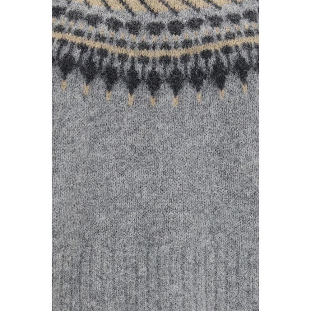 Gray Polyamide Sweatshirt