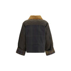 Brown Cotton Shell Jacket