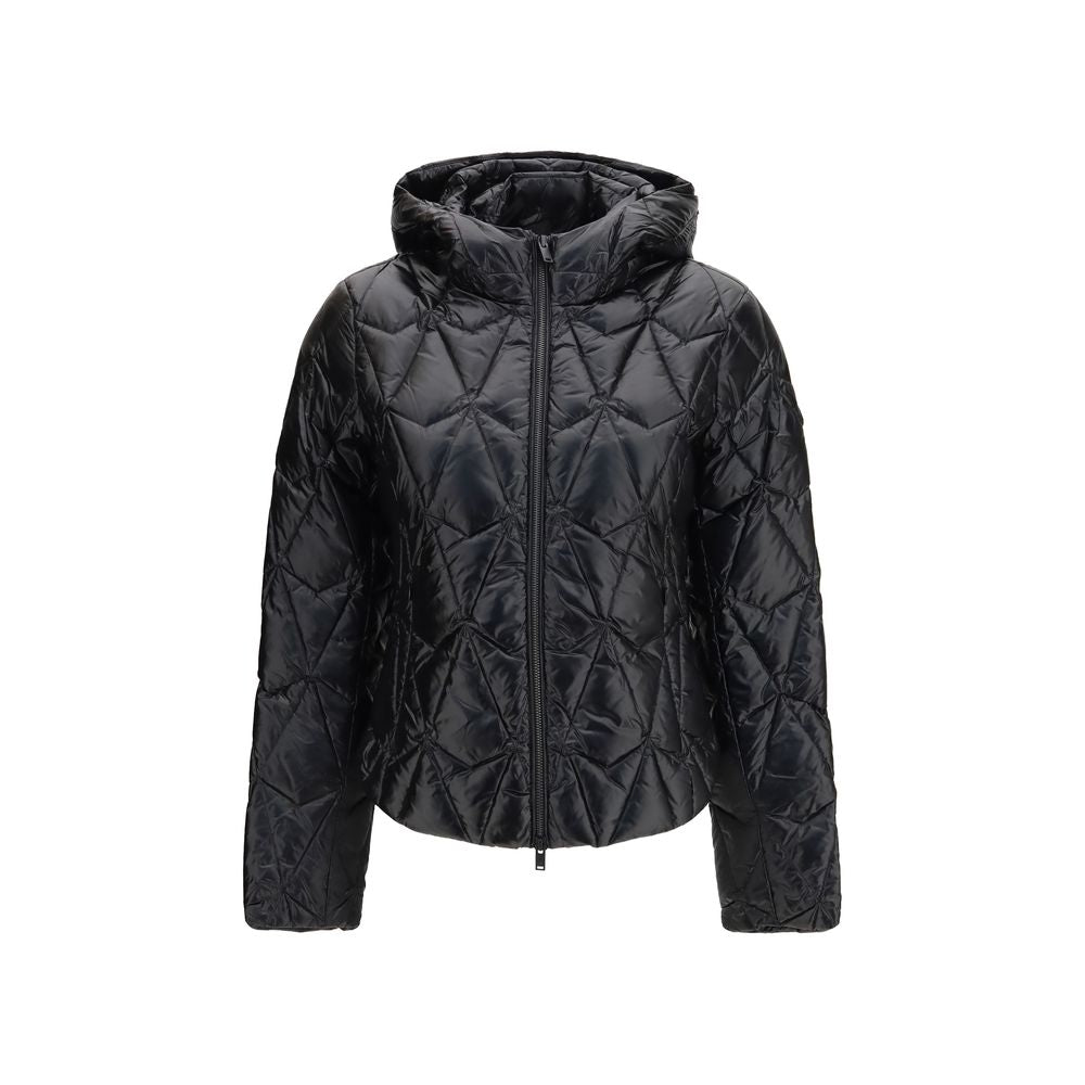 Black Goose Down Full-Length Jacket