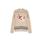 Beige Virgin Wool Sweatshirt