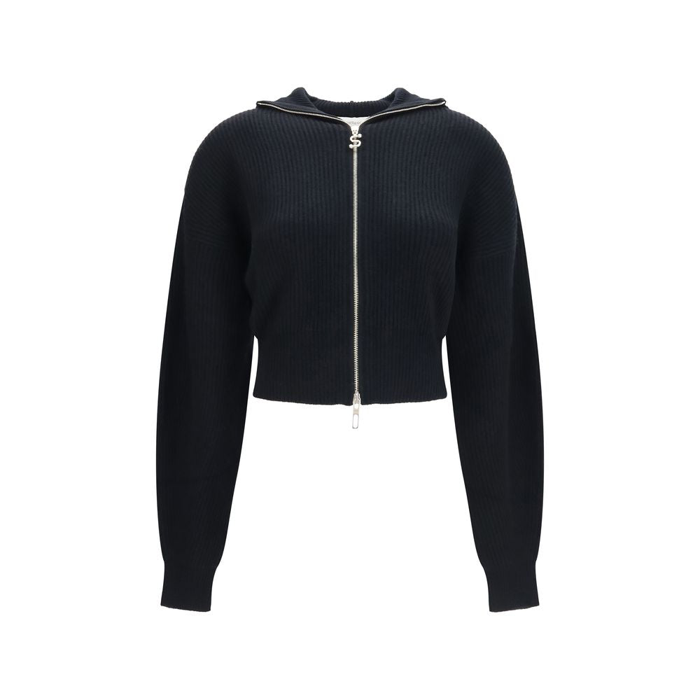 Black Wool Oves Aries Cardigan