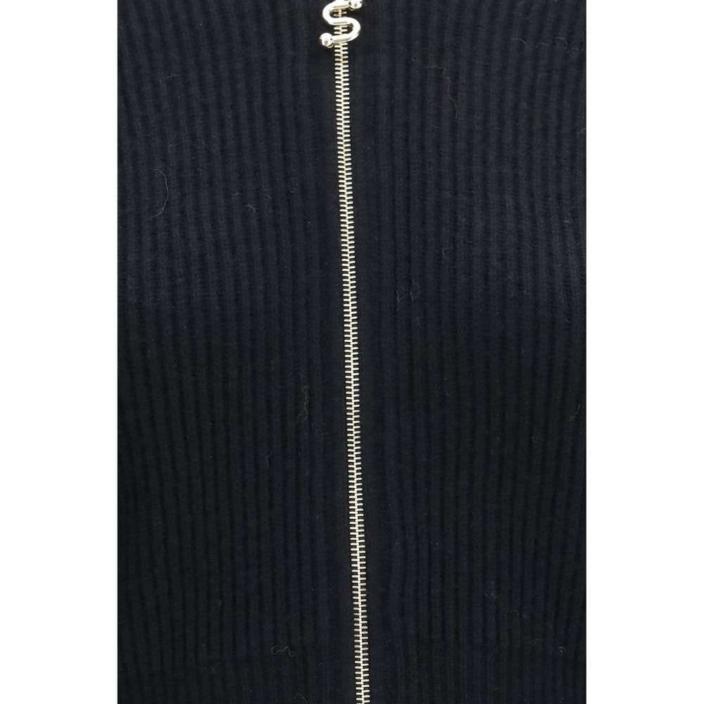 Black Wool Oves Aries Cardigan
