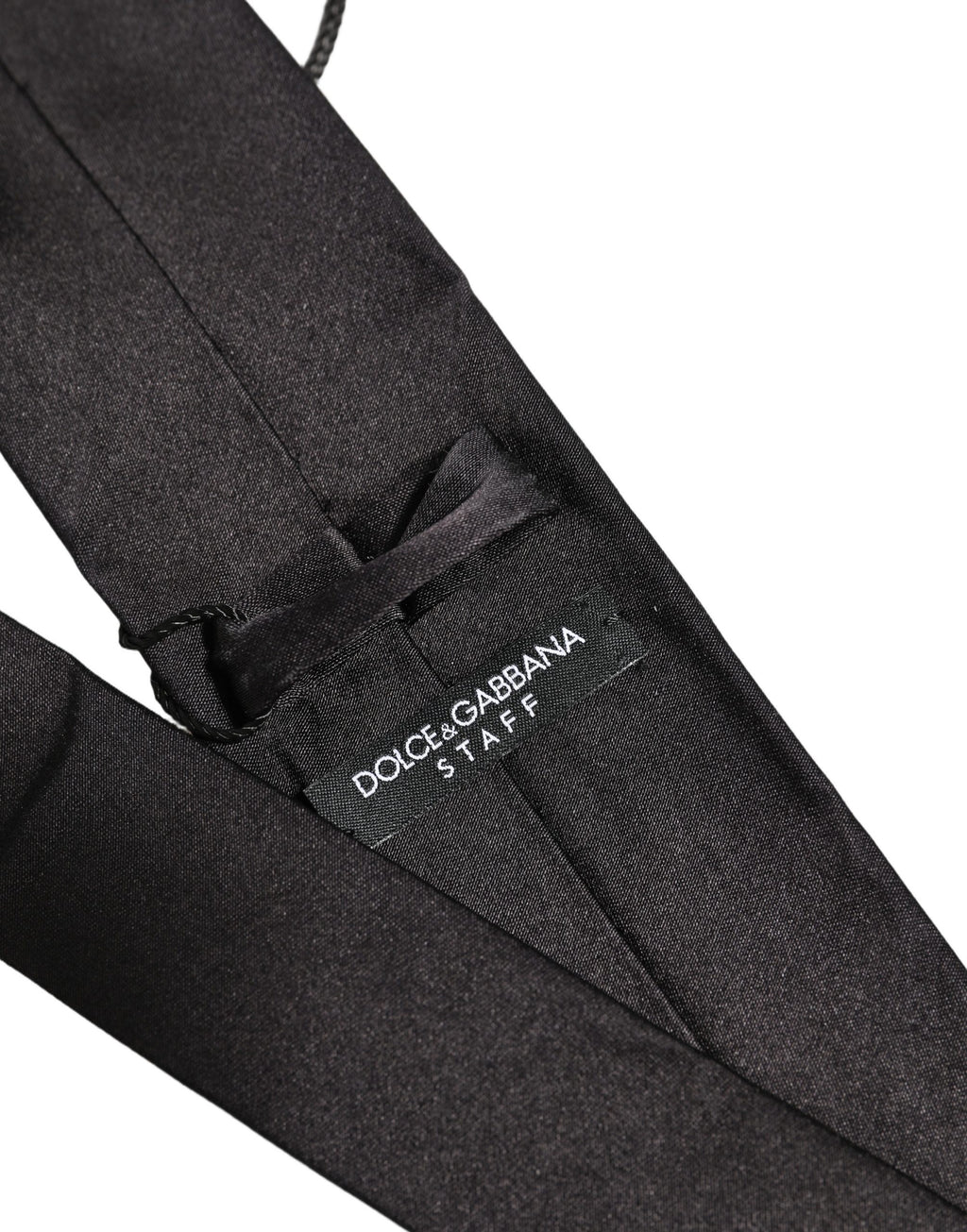Black Satin 100% Silk Adjustable Tied Men Necktie Tie