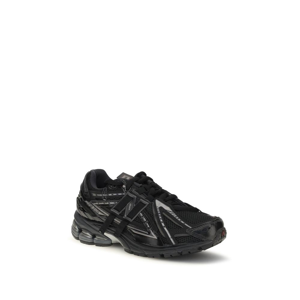 Black Polyamide Athletic Sneakers