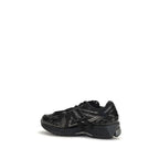 Black Polyamide Athletic Sneakers