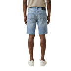 Blue Cotton Bermuda Shorts