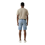 Blue Cotton Bermuda Shorts