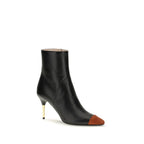 Black Calf Leather Bos Taurus Ankle Boots