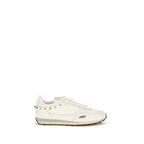 White Calf Leather Bos Taurus Athletic Sneakers