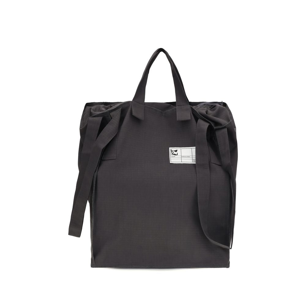 Gray Polyester Shoulder Bag