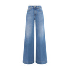 Blue Cotton Relaxed Fit Jeans