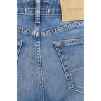 Blue Cotton Relaxed Fit Jeans