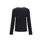 Black Cotton Sweatshirt