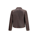Brown Calf Leather Bos Taurus Leather Jacket