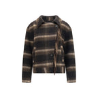 Black Wool Oves Aries Coat