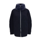 Blue Wool Oves Aries Full-Length Jacket