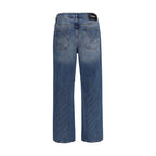 Blue Cotton Slim Fit Jeans