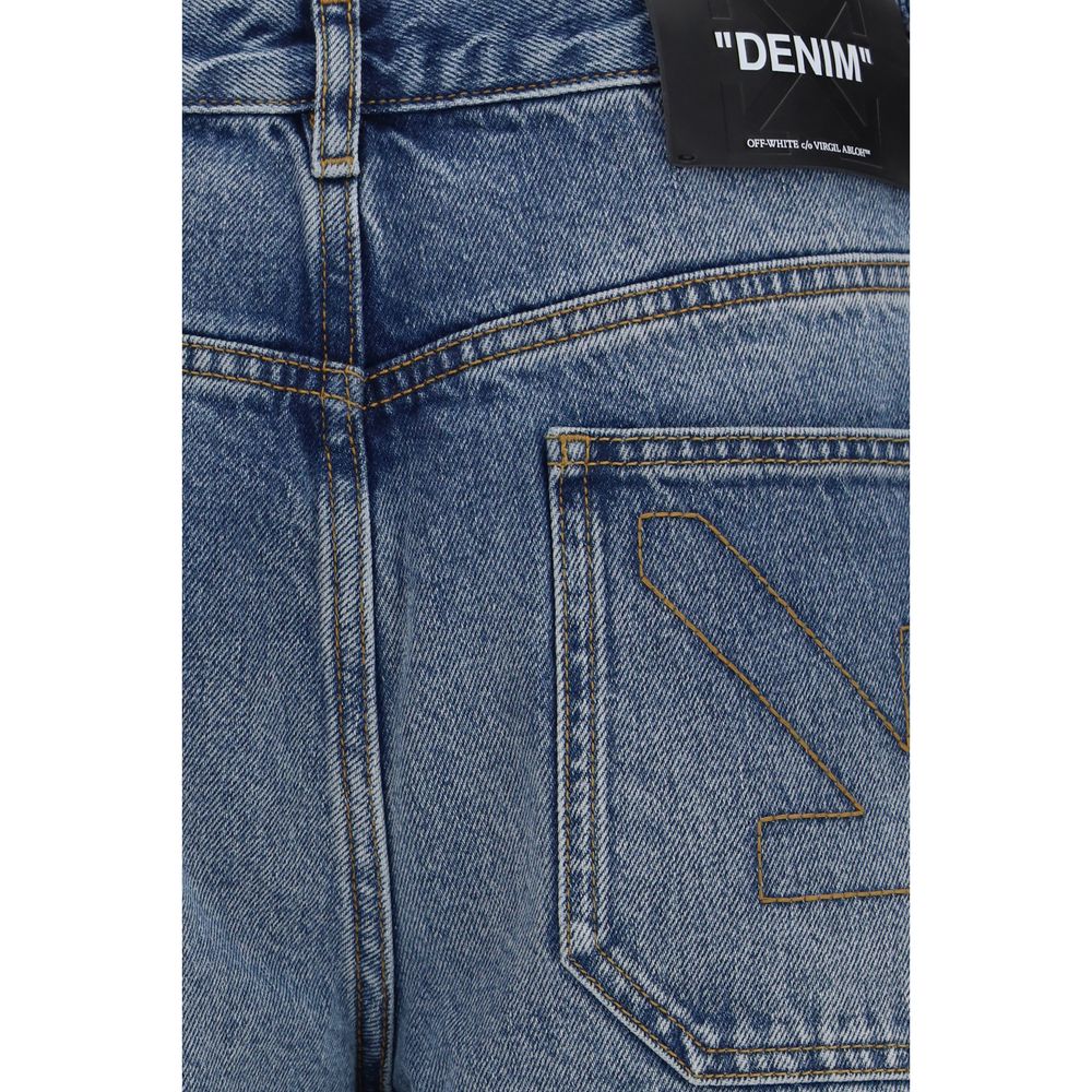 Blue Cotton Slim Fit Jeans