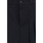 Black Wool Oves Aries Midi Skirt