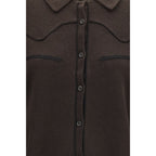 Brown Denim Shirt