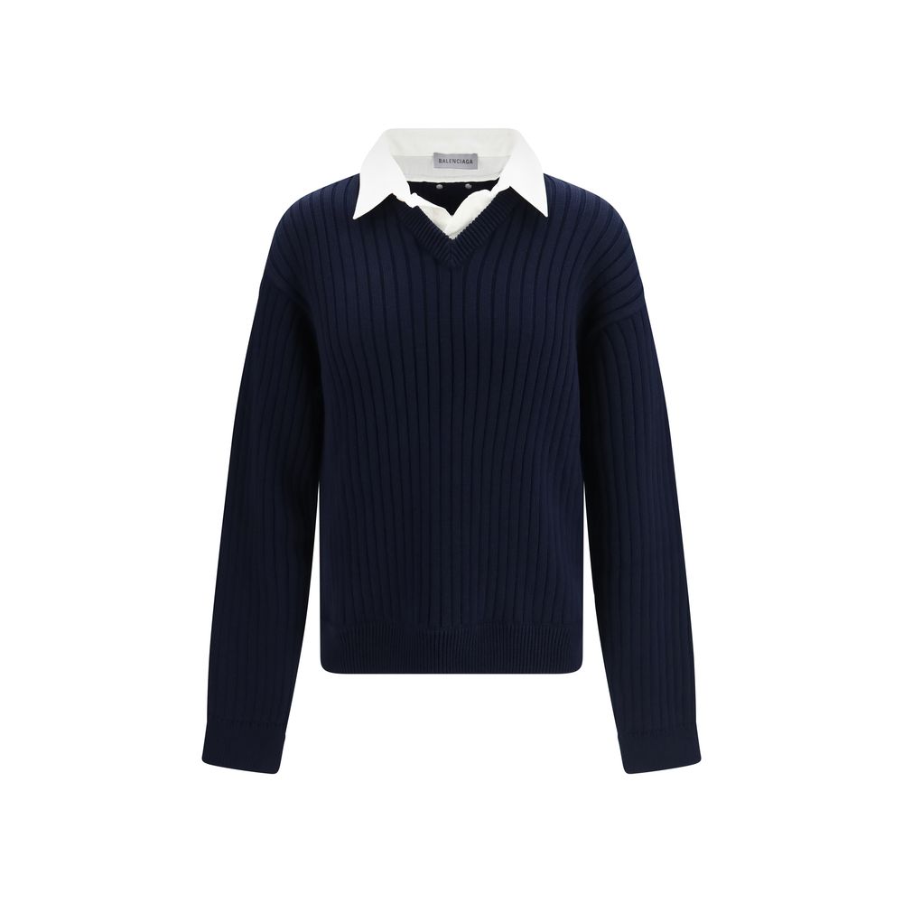 Blue Cotton Sweatshirt