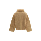 Beige Polyester Shell Jacket