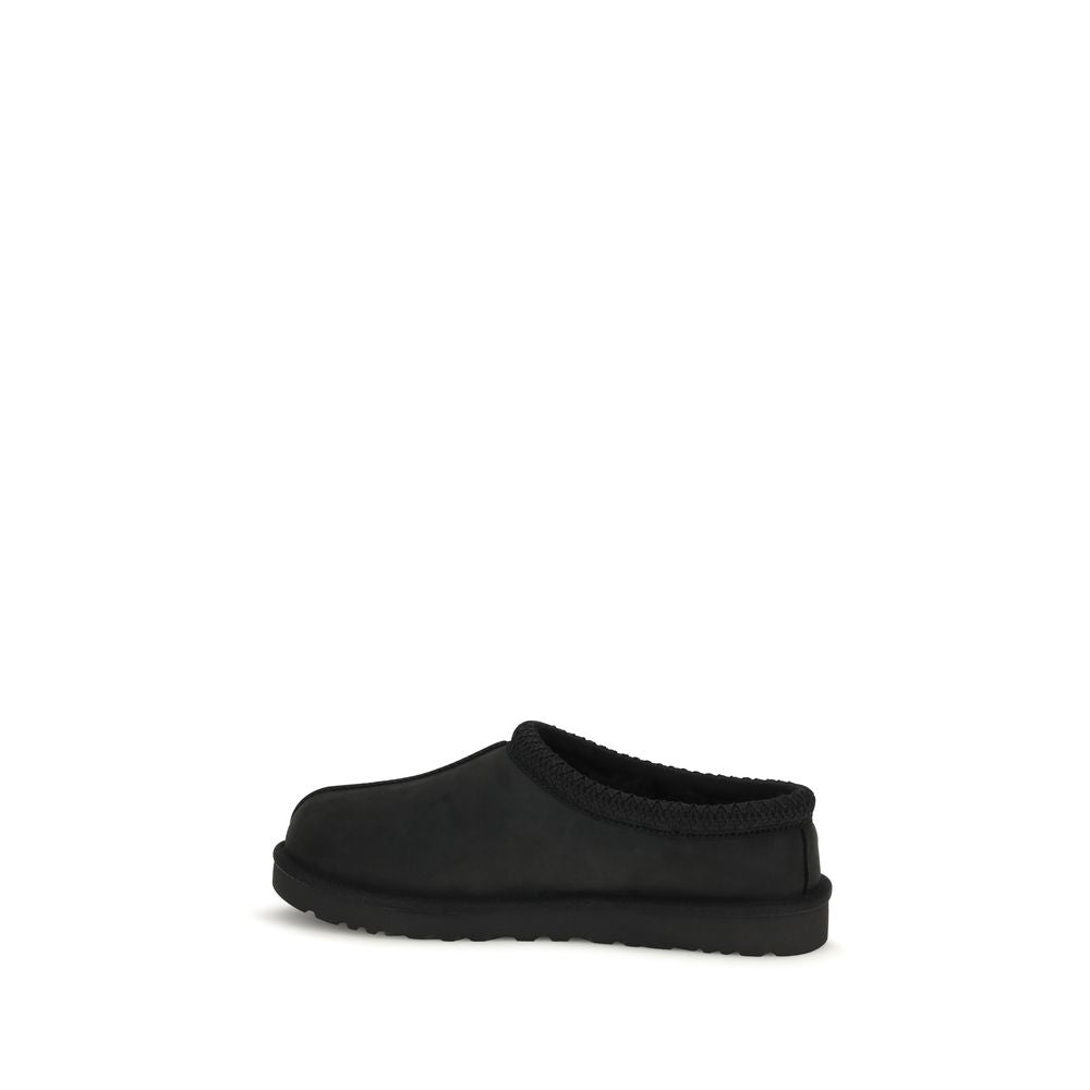 Black Nubuc Leather Clogs