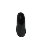 Black Nubuc Leather Clogs