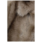 Gray Polyester Full-Length Jacket