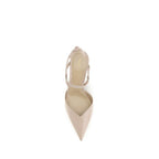 Beige Calf Leather Bos Taurus Pumps