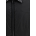 Black Nylon Bomber