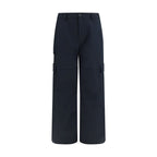 Black Cotton Cargo Pants