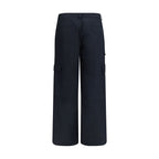 Black Cotton Cargo Pants