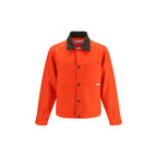 Red Wool Oves Aries Full-Length Jacket