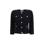 Black Viscose Shell Jacket