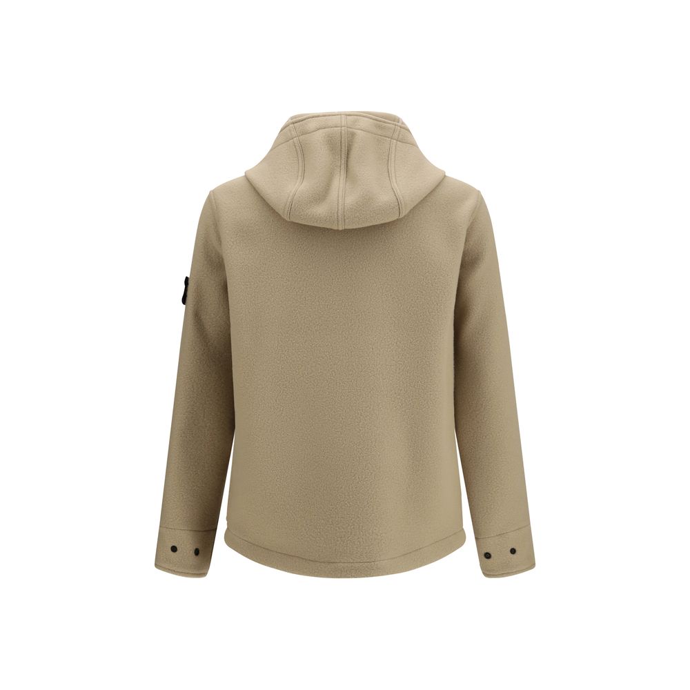 Beige Wool Oves Aries Full-Length Jacket