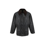 Black Cotton Full-Length Jacket