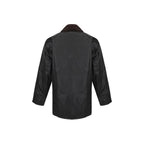 Black Cotton Full-Length Jacket