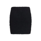 Black Viscose Mini Skirt
