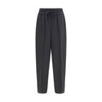 Black Wool Oves Aries Casual Pants