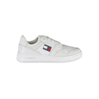 White Polyester Women's Sneaker