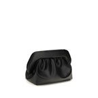 Black Recycled Leather Clutch Bag