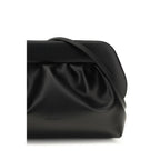 Black Recycled Leather Clutch Bag