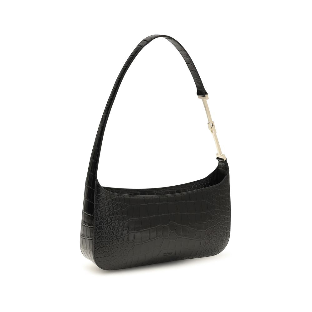 Black Calf Leather Bos Taurus Shoulder Bag