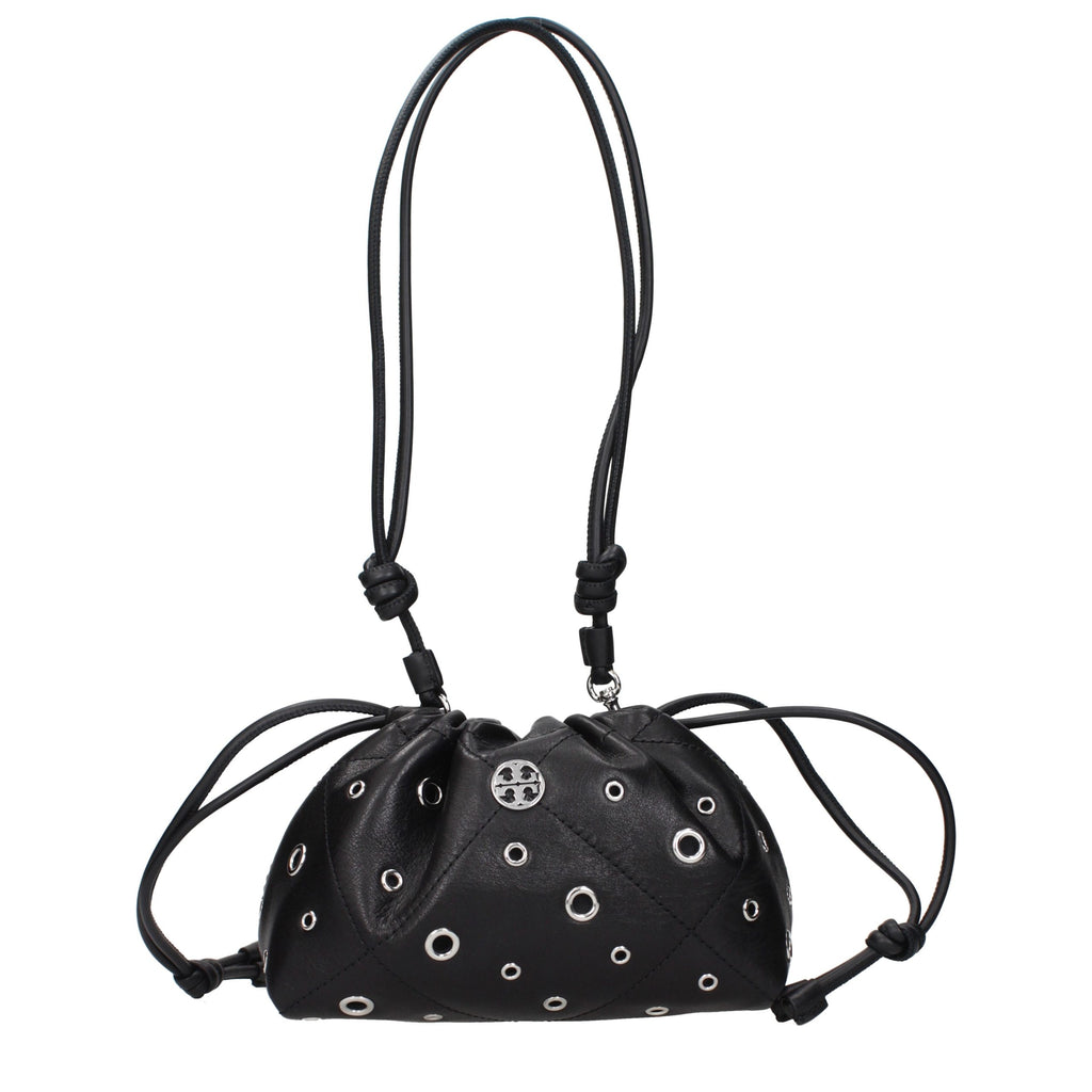 Black Leather Shoulder Bag