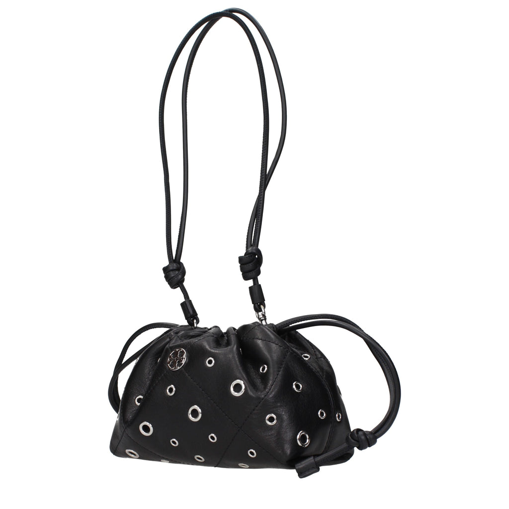 Black Leather Shoulder Bag
